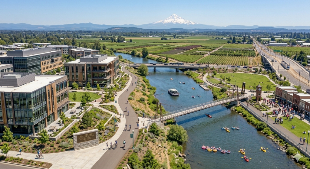 Commercial office building, representative of Tier 1 oregon covered buildings